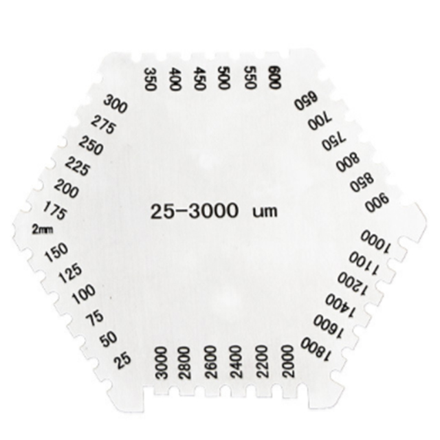 High quality OEM WET FILM COMB thickness gauge 25-3000um