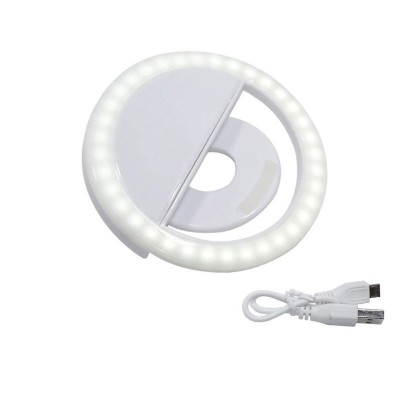 Selfie Live Clip-on led Ring Light Portable Usb Rechargeable Fill Light phone photographic Light